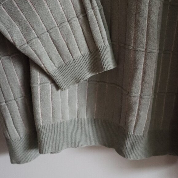 Arnold Palmer Men's Sz XL Green Polo Collared Long Sleeve Pullover Sweater Top - Picture 8 of 12